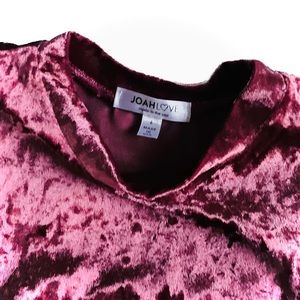 JOAHLOVE | 6 | Dusty Rose Penelope Velvet Girls Kids Flare Layered Ruffle Sleeve